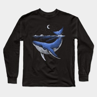 Night Whale Long Sleeve T-Shirt